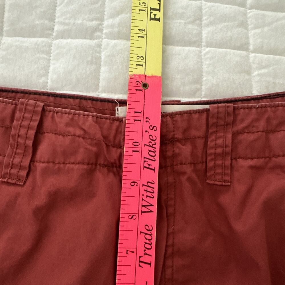 AEROPOSTALE Mens Cargo Shorts 33 Rust Red Baggy Summer Gorpcore Retro Y2K Casual - Picture 6 of 9